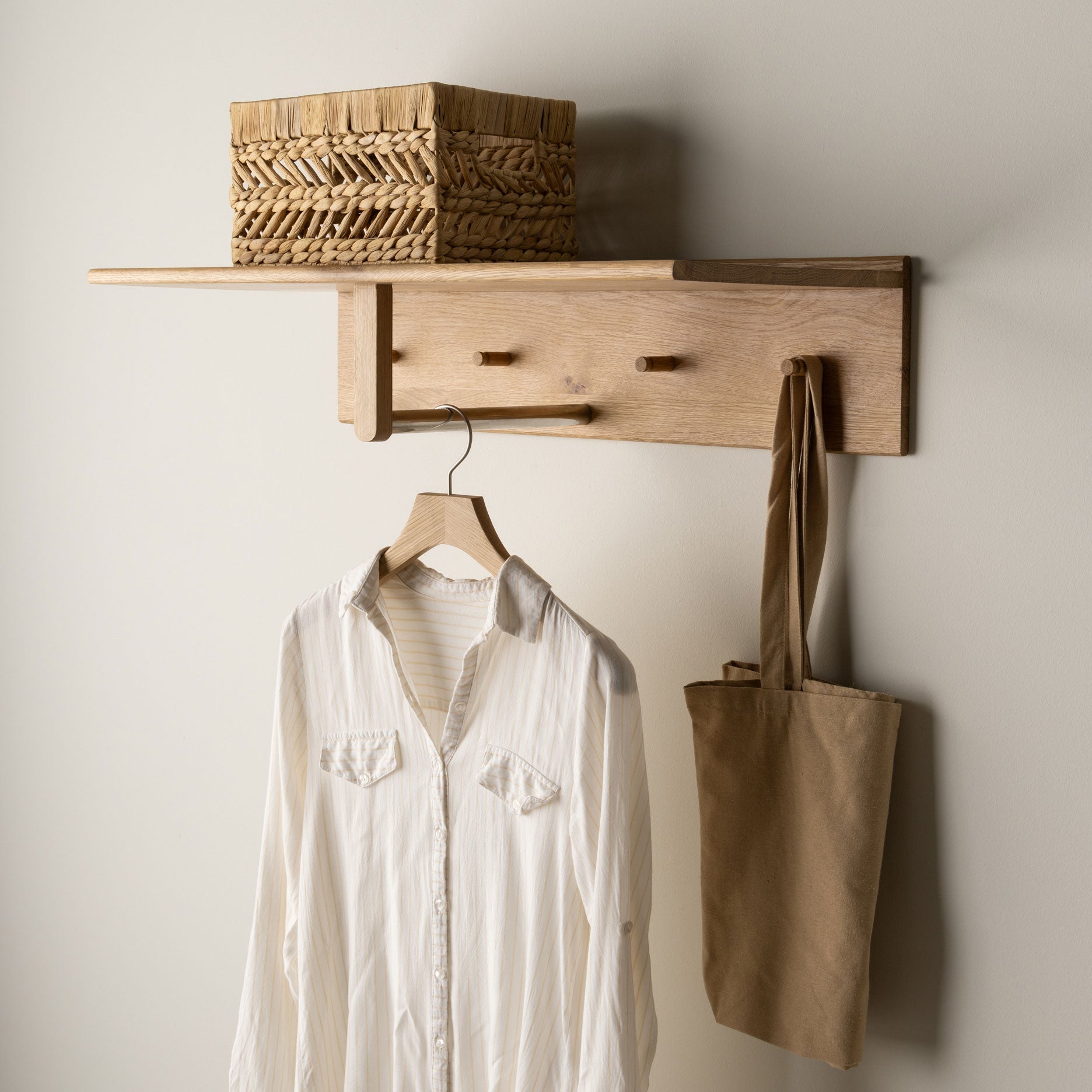 Wood II Garderobe - geölte Eiche